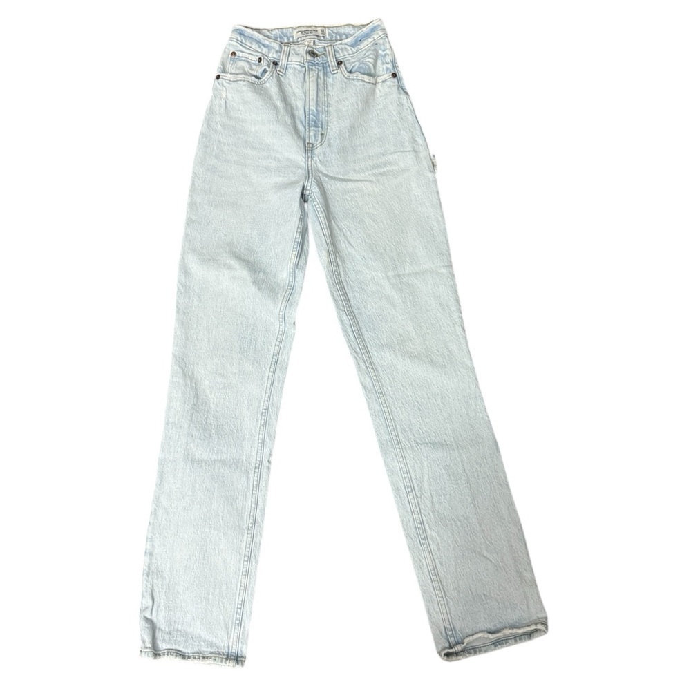 Abercrombie & Fitch Curve Love 90’s Straight Ultra High Rise Jeans Size 24